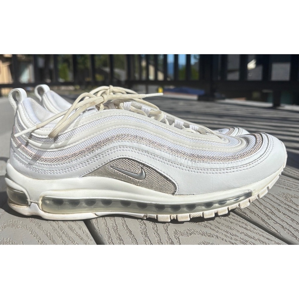 Nike Air Max 97 Sneakers White Silver‎ Athletic Running Shoes Women's